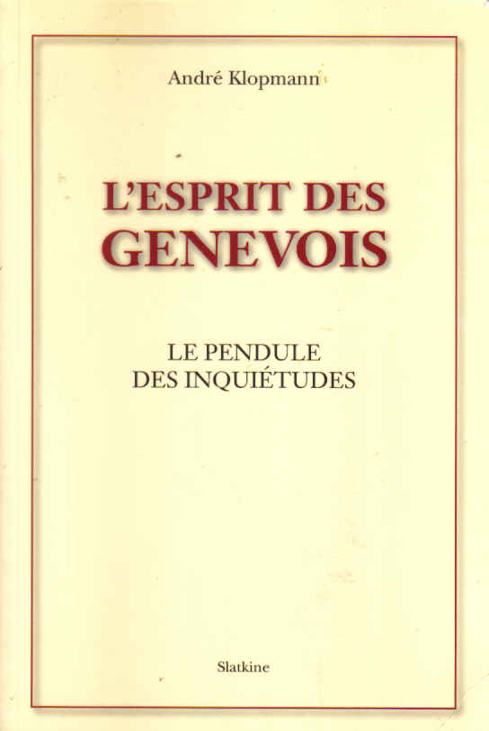 andré klopmann l'esprit des genevois